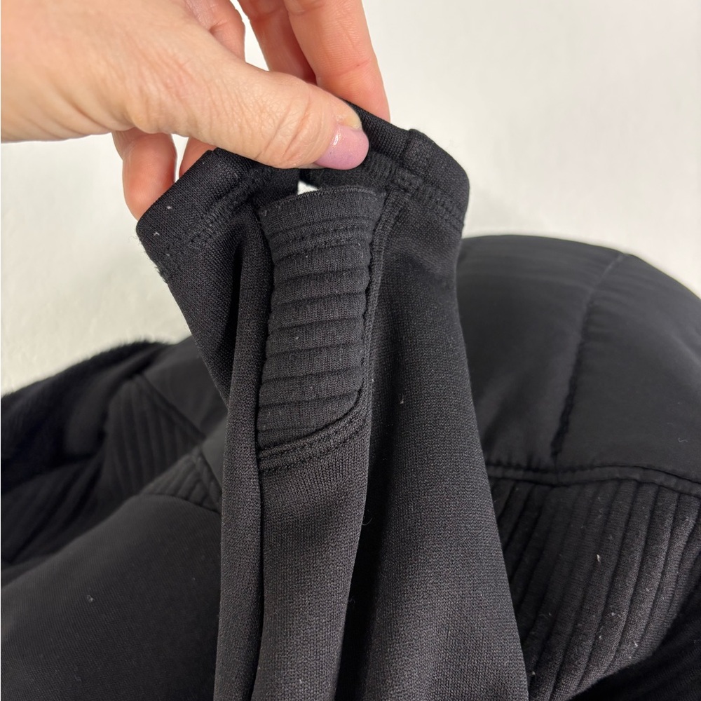 TEK GEAR Black Quilted Hooded Jacket w/ Thumb Holes – Size Small - Picture 8 of 8